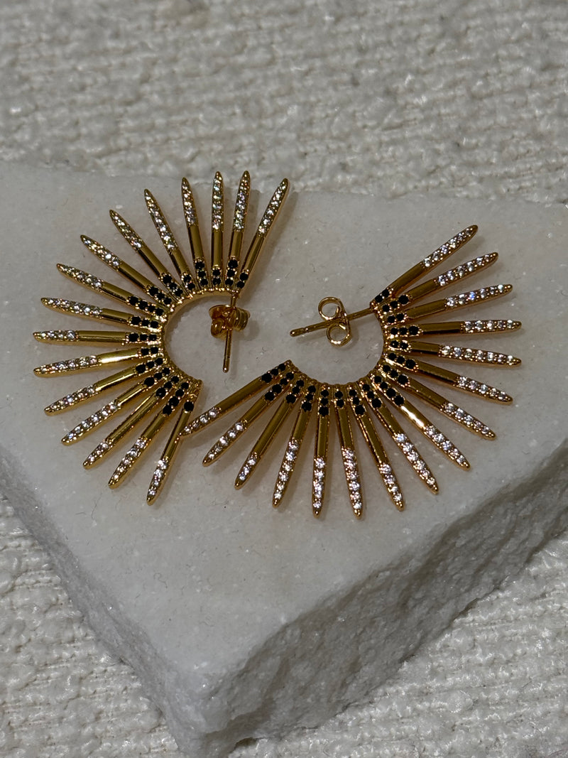 De Raye oorbellen – gold plated