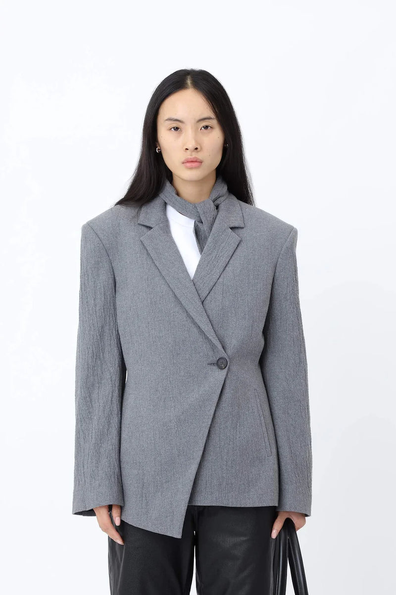 ANORA BLAZER GRANITE GRAY
