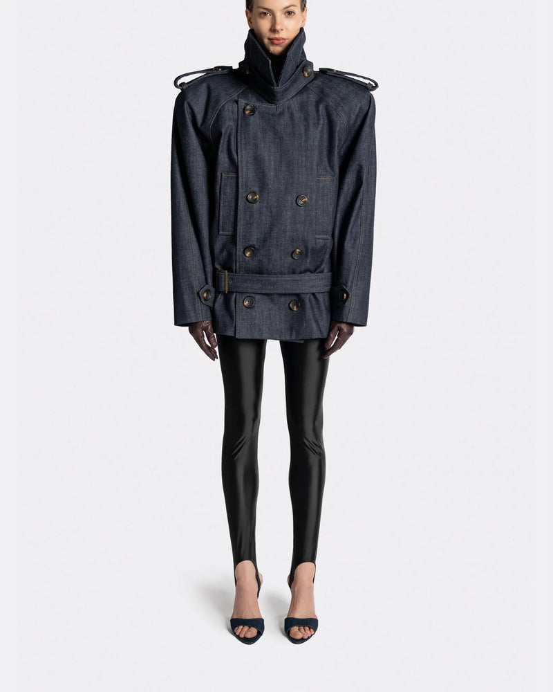 BELTED TRENCH 6707 DENIM