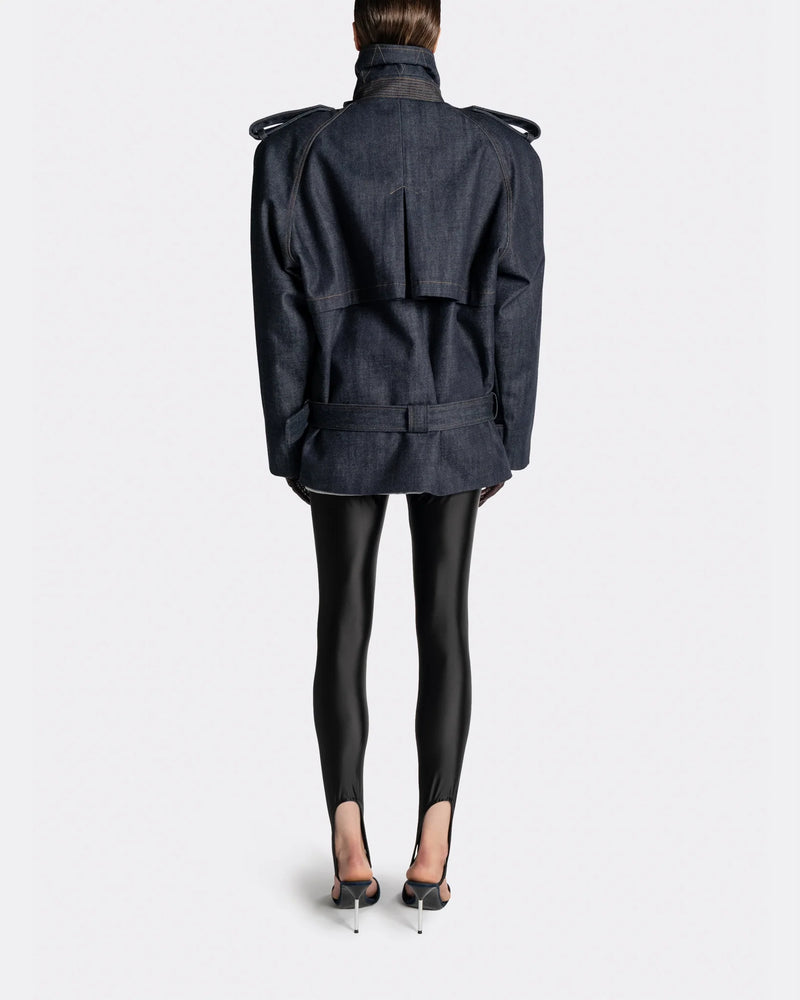 BELTED TRENCH 6707 DENIM