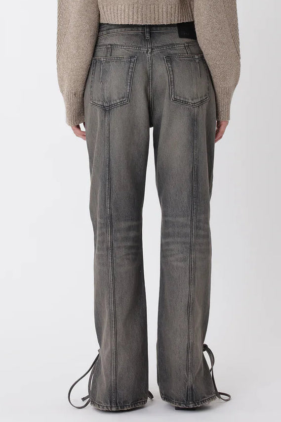 Bella string pants - Grijze Jeans