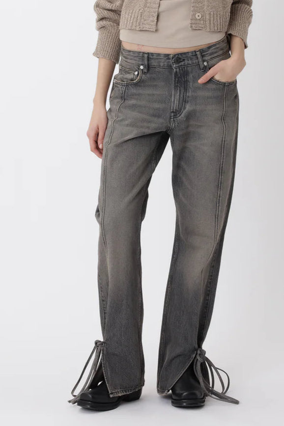 Bella string pants - Grijze Jeans