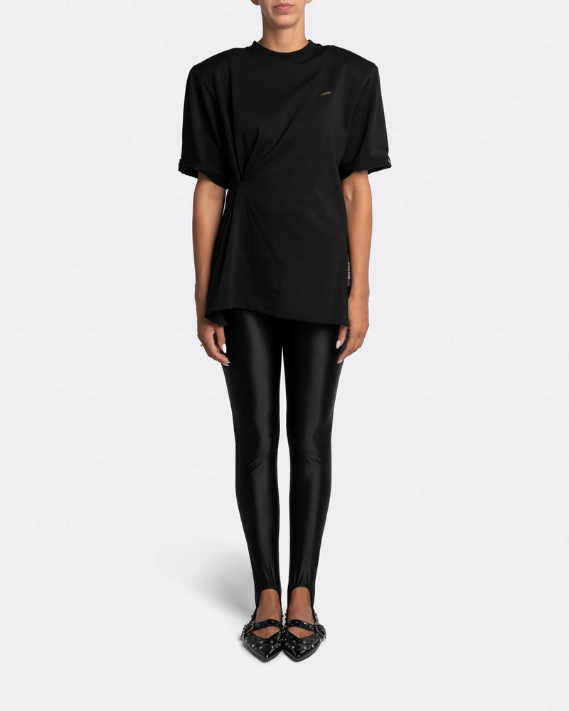 Assymetric T-shirt zwart