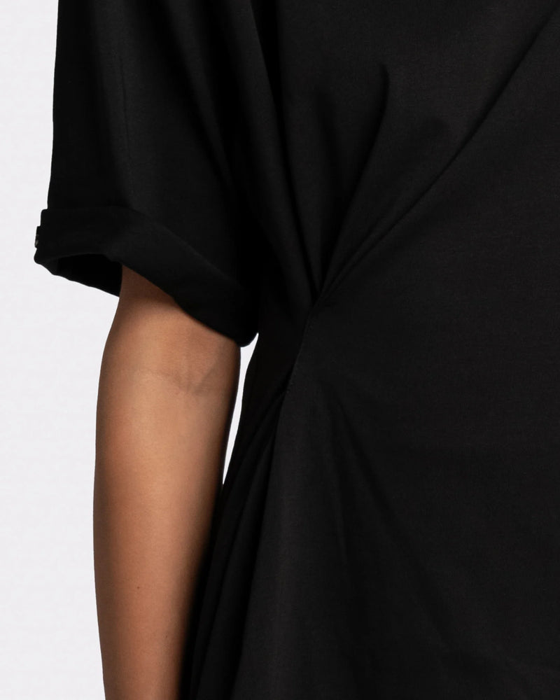 Assymetric T-shirt zwart