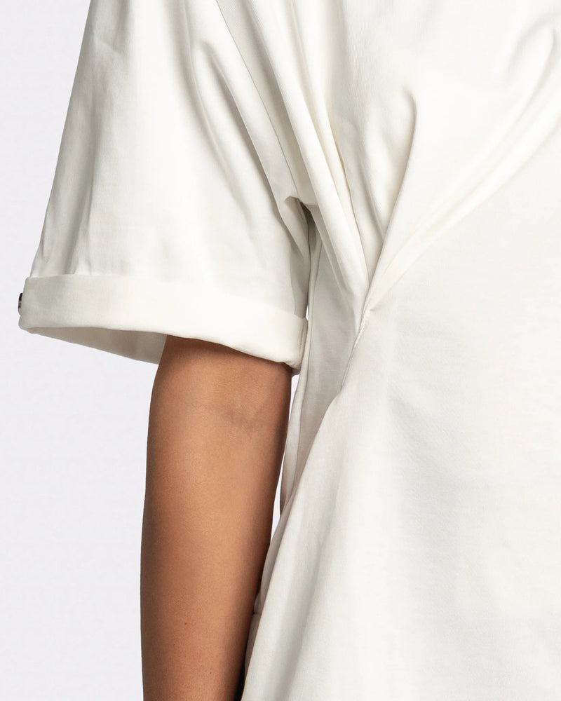 Assymetric T-shirt wit