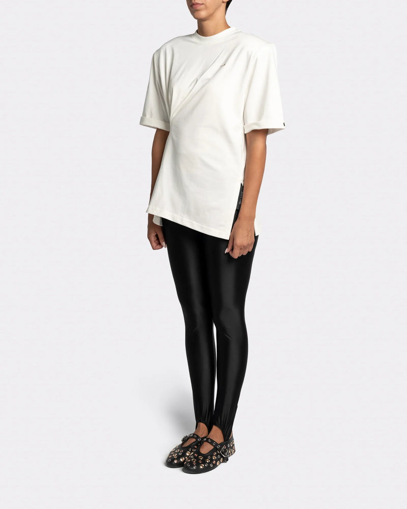 Assymetric T-shirt wit