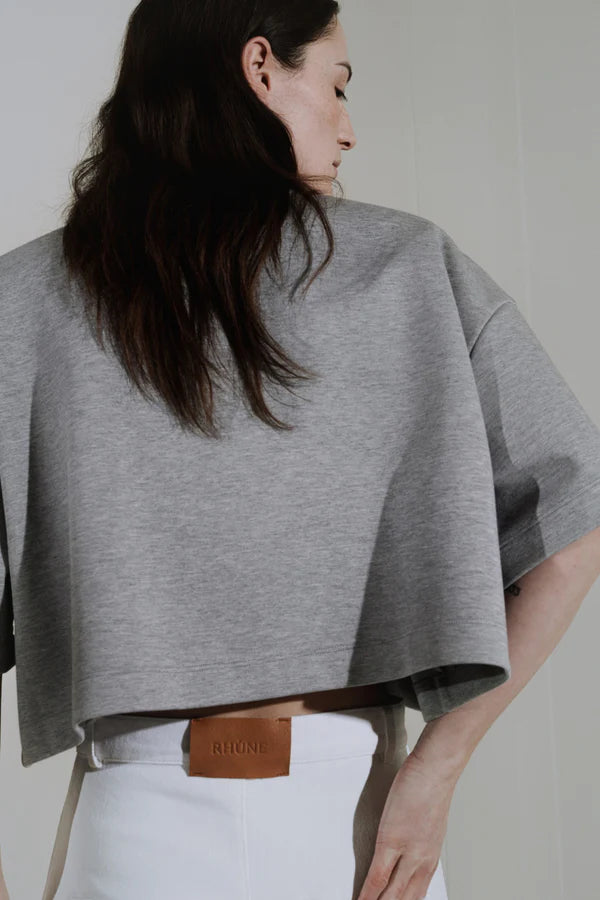 RH3071 Ibbe Boxy Tee Grijs