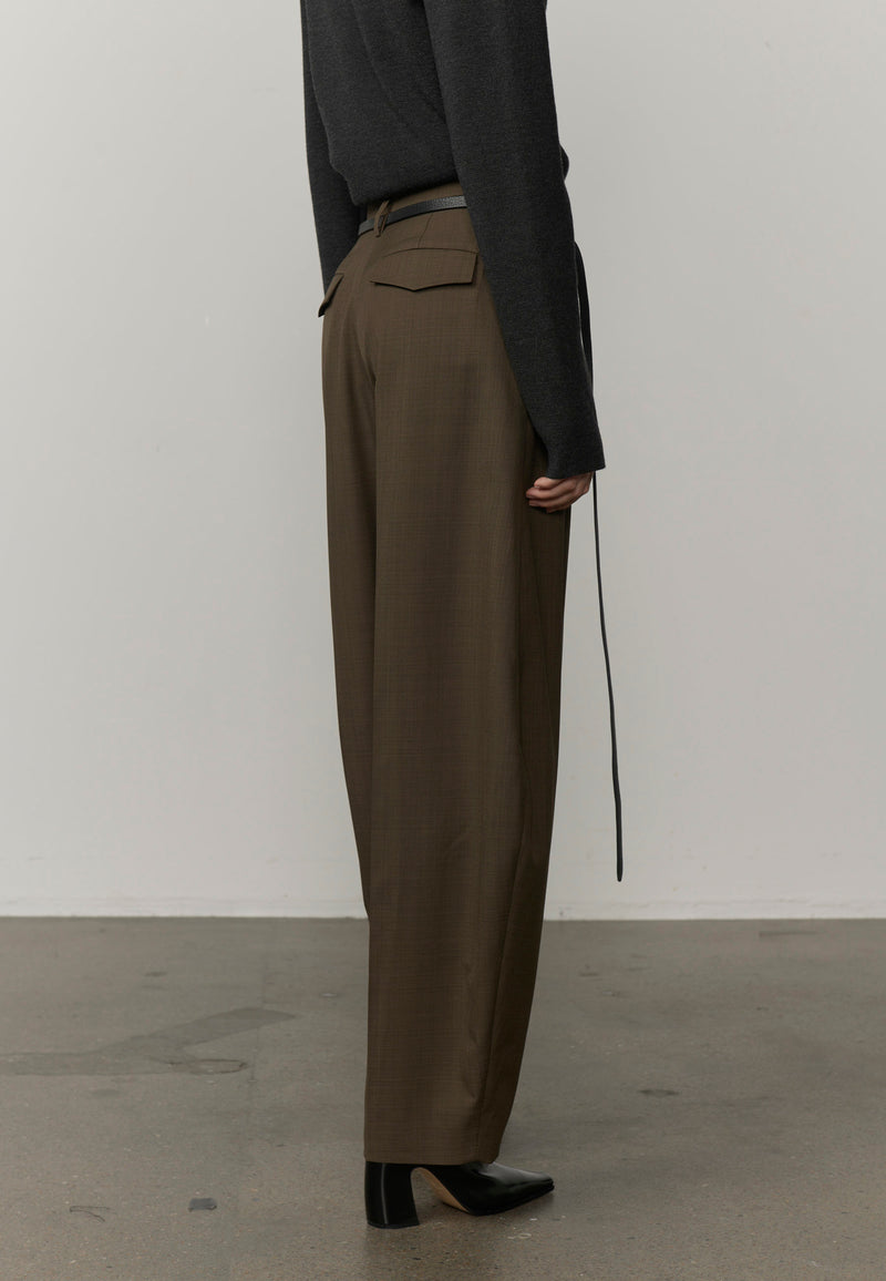 DANTE MID WAIST PANTS khaki