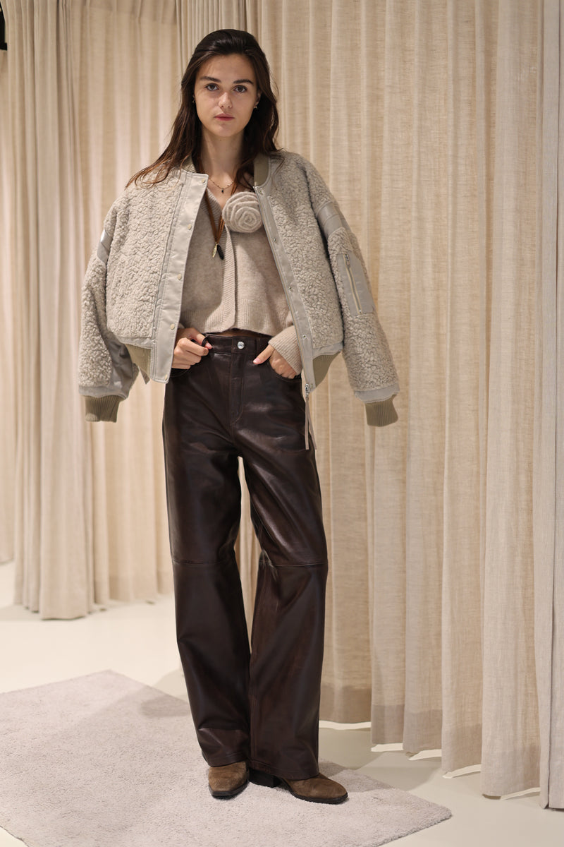 Grayce Lamb Leather Pants
