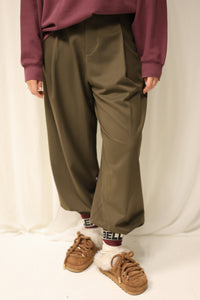 DANIELLA PLEATED CARGO khaki
