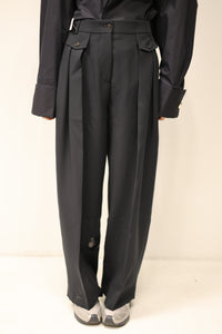 Martin Wide Pleated Trousers