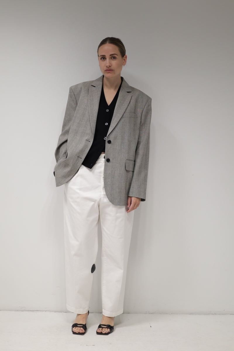 Trousers Roxanne Traverso Bianco