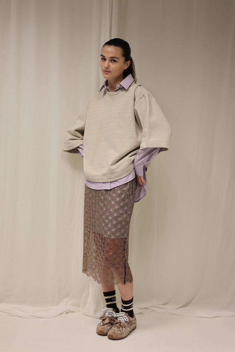 Scallop sequin skirt
