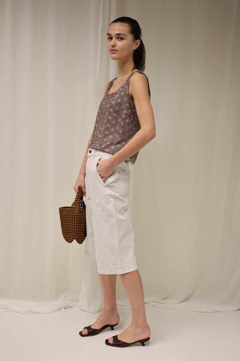 Scallop Sequin Top