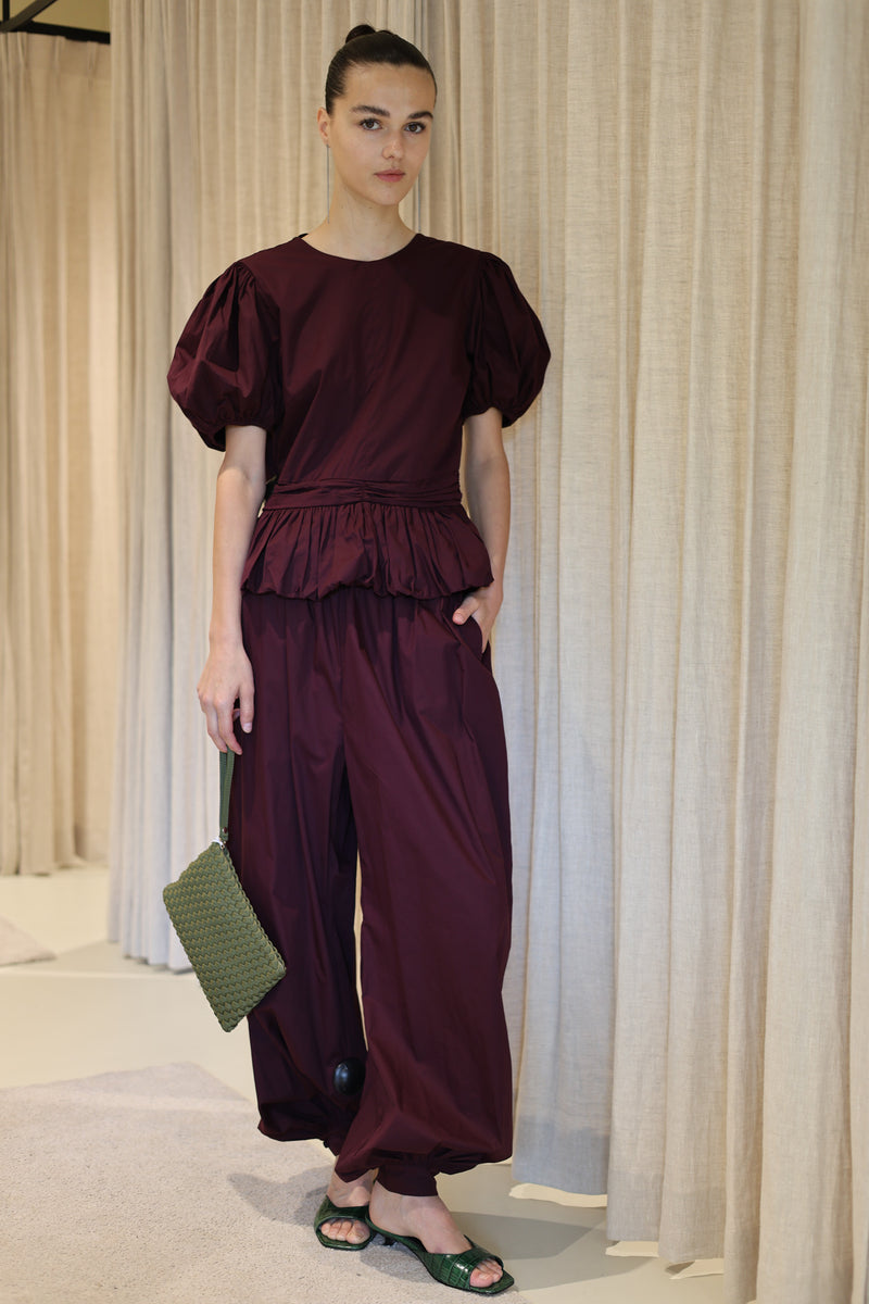 BALLOON PLEATED PANTS