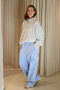 Romeo Baggy Pants Washed Corduroy sky blue