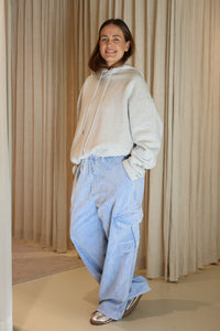 Romeo Baggy Pants Washed Corduroy sky blue