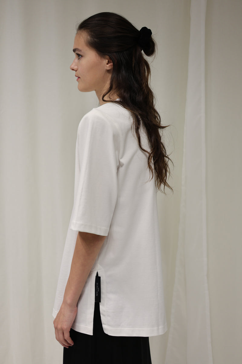 Basic T-shirt Wit