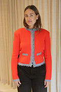 Celeste Cardigan poppy red