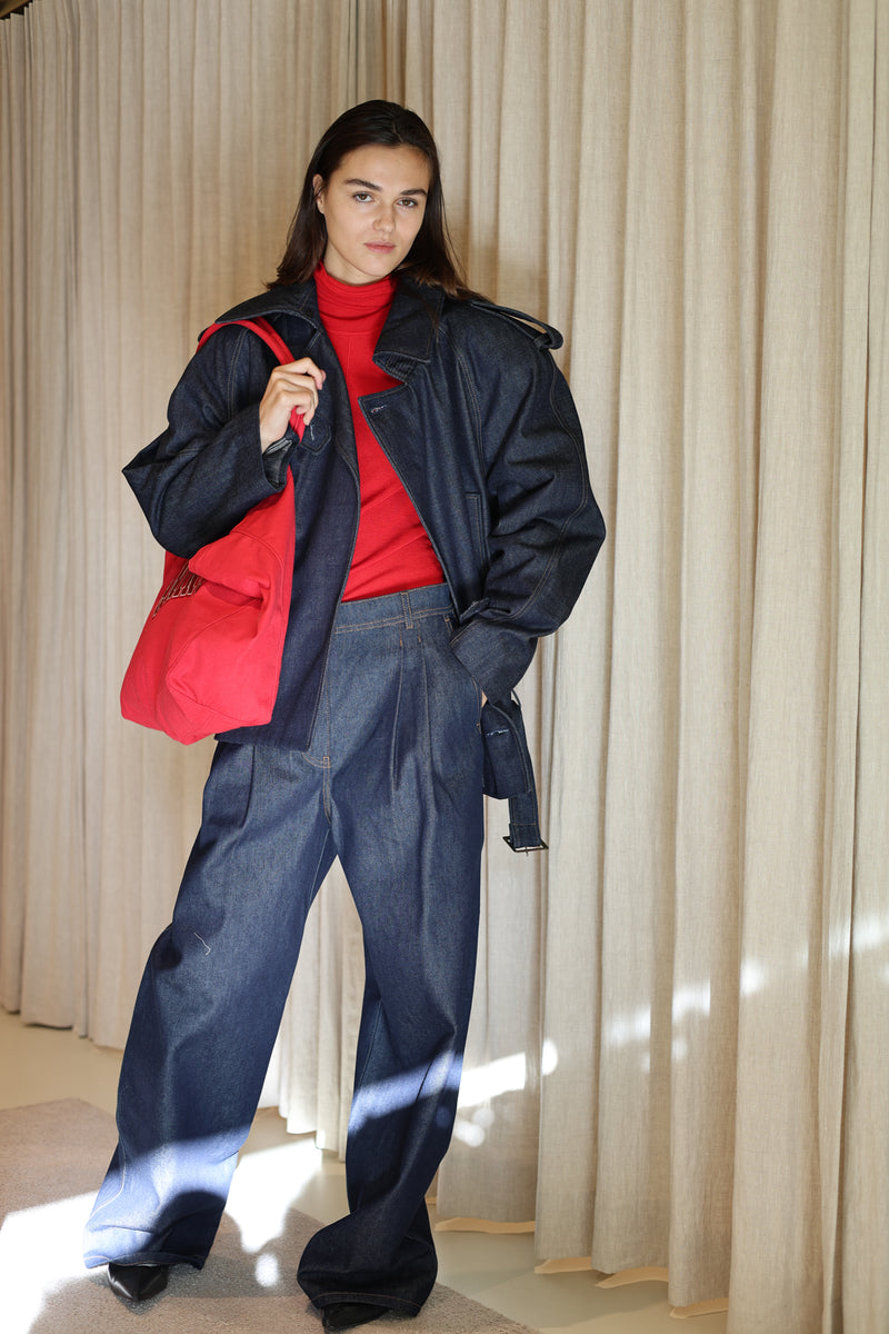 BELTED TRENCH 6707 DENIM