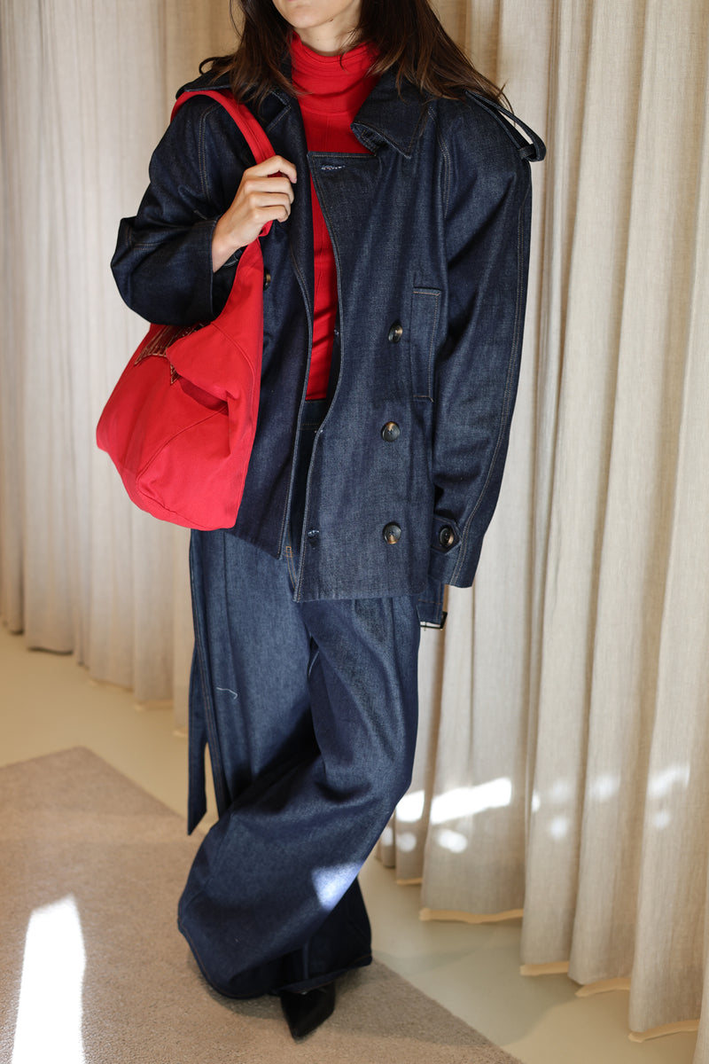 BELTED TRENCH 6707 DENIM