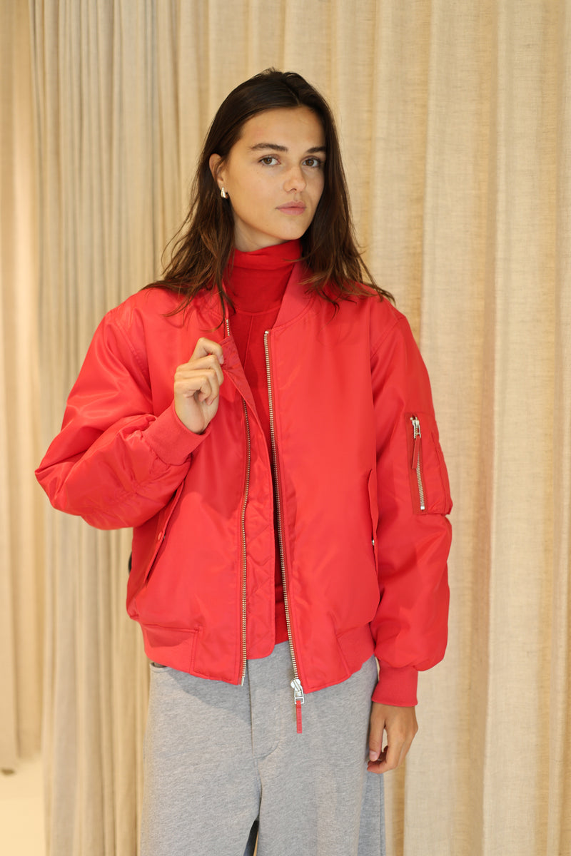 LEON BOMBER - Rood