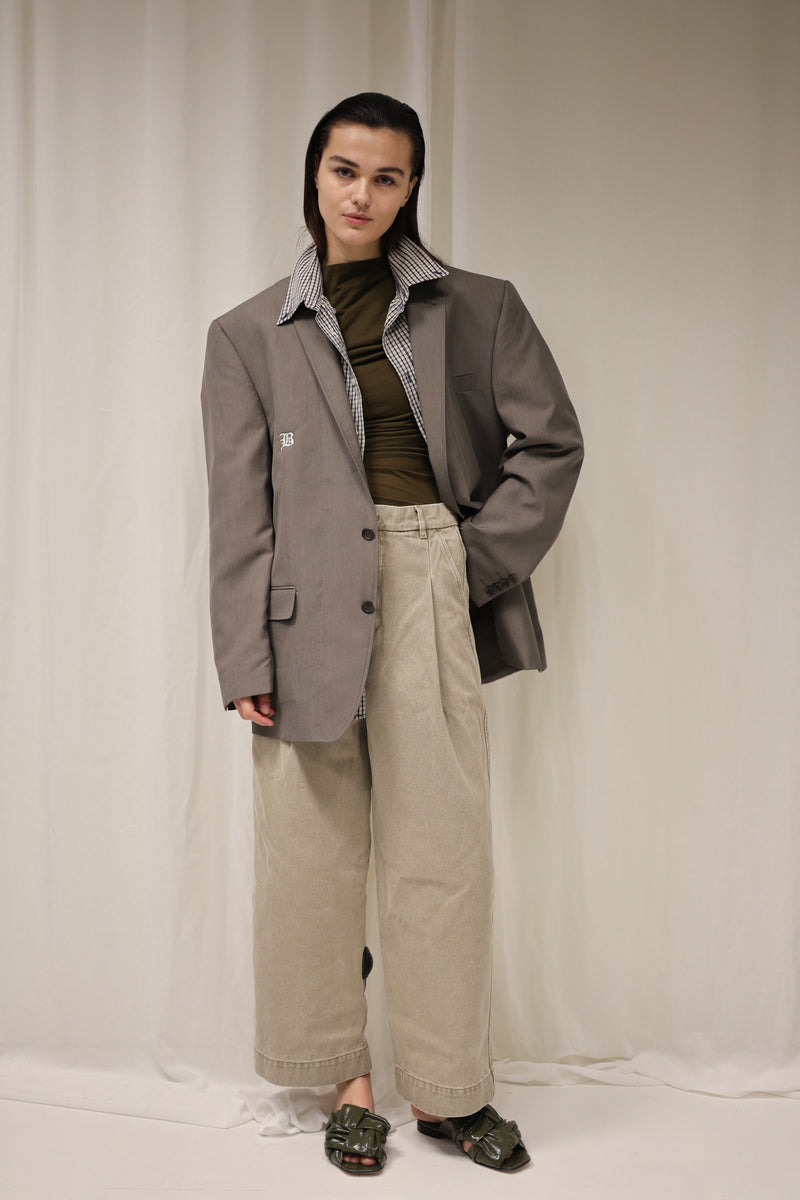 BUTTON-UP BLAZE - Beige