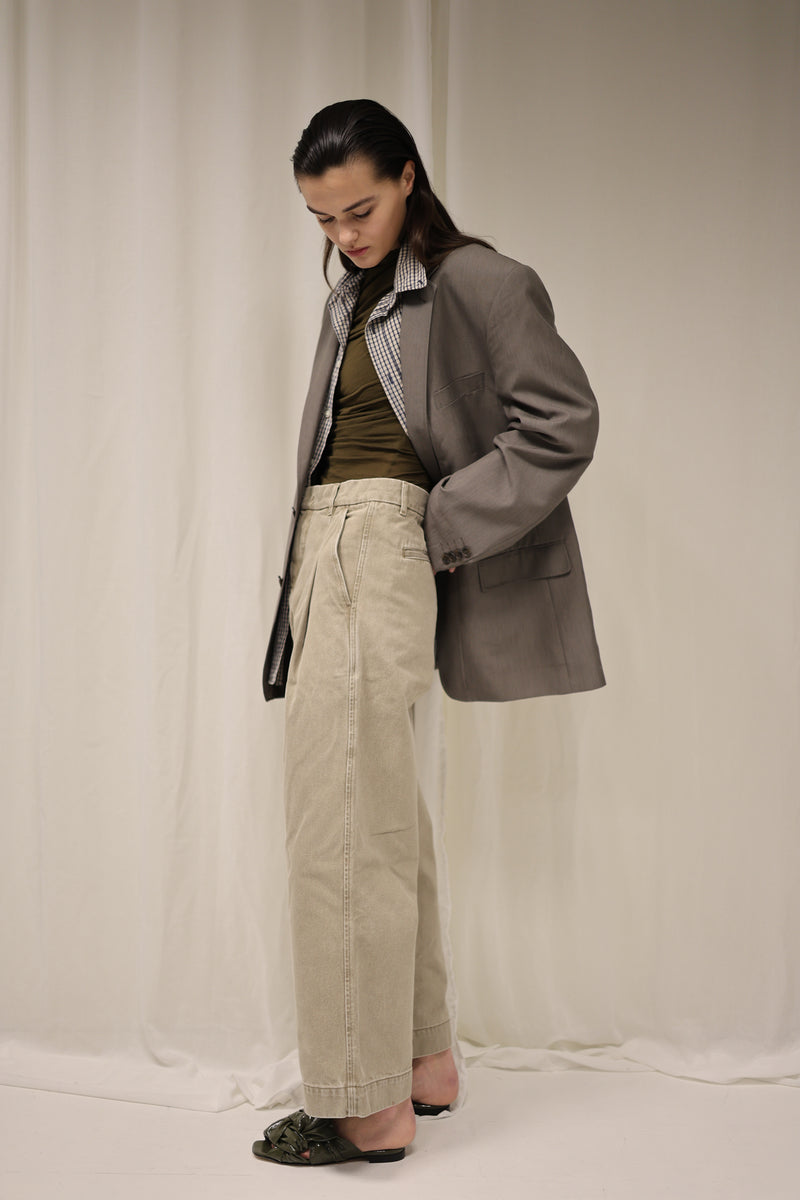 BUTTON-UP BLAZE - Beige