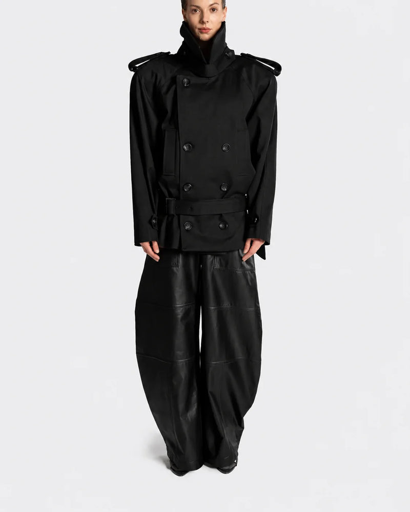 BELTED TRENCH 6707 BLACK