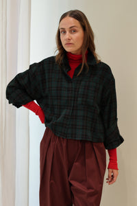 OCEAN CHECKED SHIRT - Groen