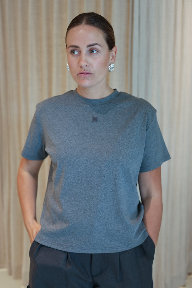 Grey Padded Tee - Grijs