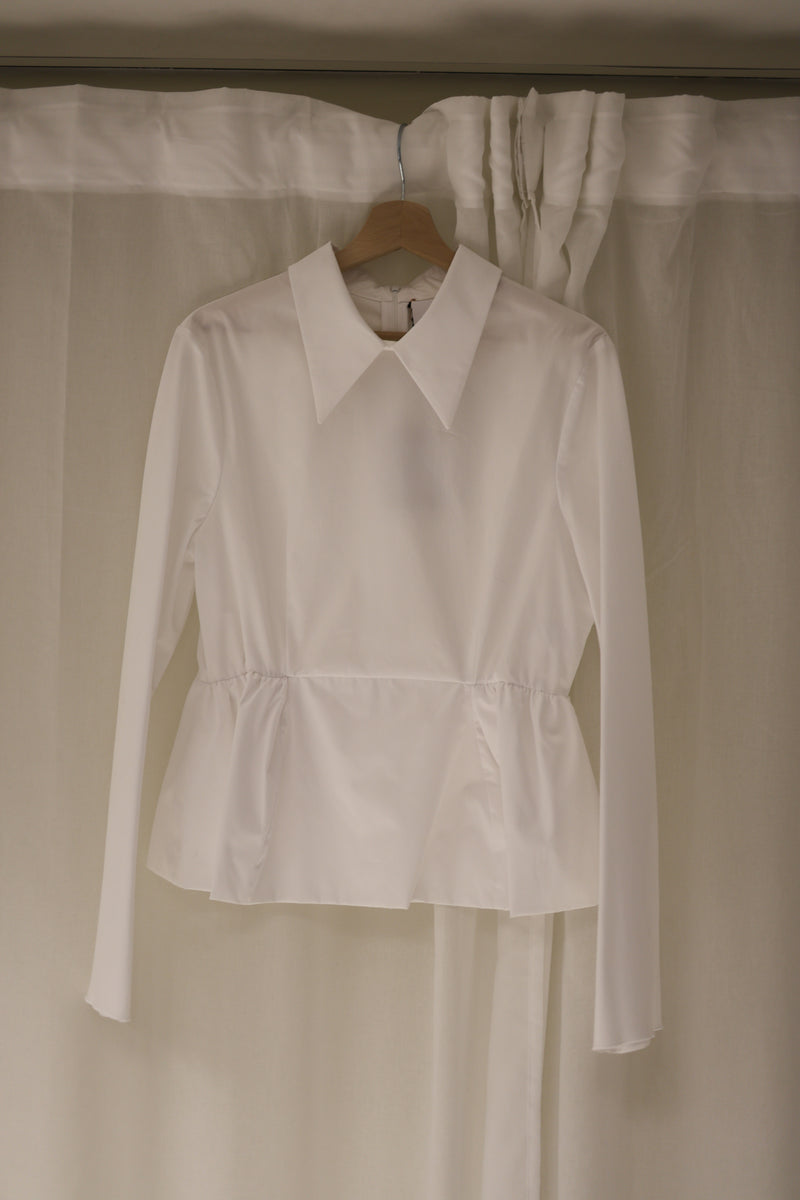 Camicia DARIA peplum - Wit