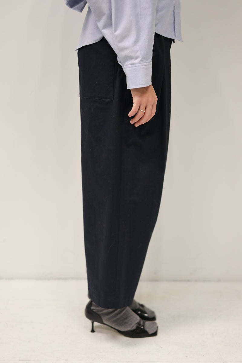 Kick Pleated Cotton Linnen Pants
