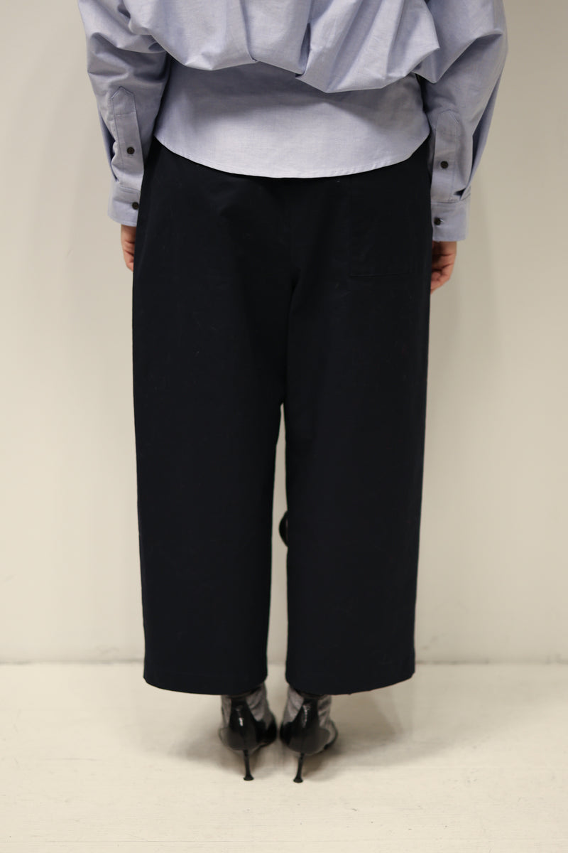 Kick Pleated Cotton Linnen Pants