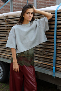 Ibbe Boxy Oversized Cropped Tee