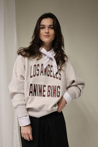 HARRY SHRUNKEN SWEATSHIRT LA - OATMEAL MELANGE