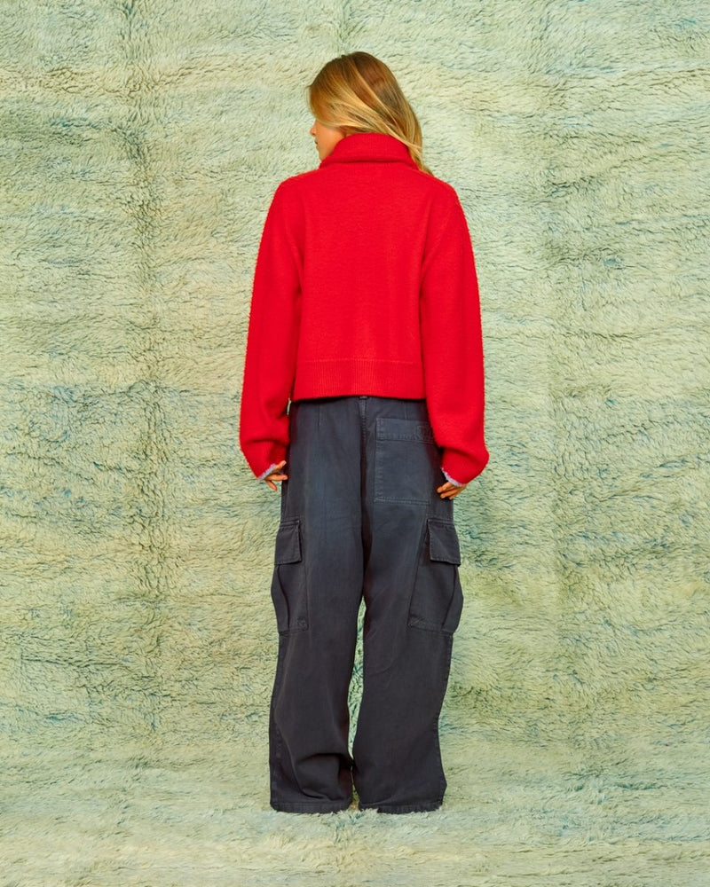 Scottie Zip Up poppy red