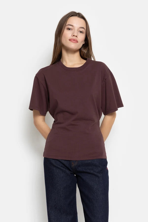 Olga Fitted T-Shirt | Aubergine