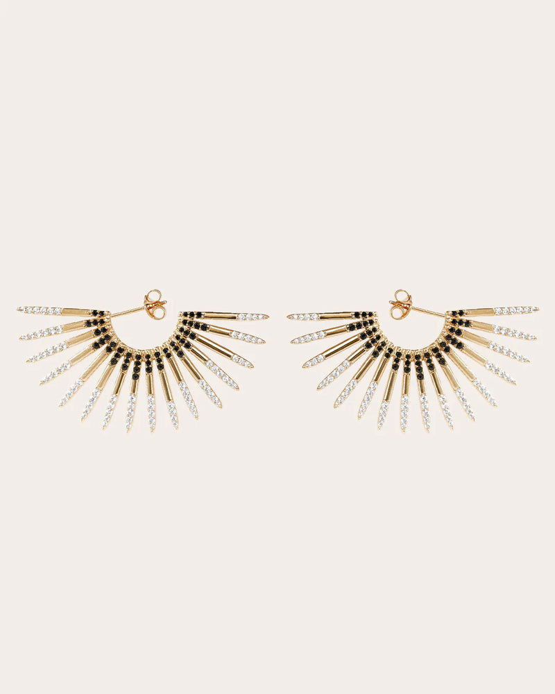 De Raye oorbellen – gold plated
