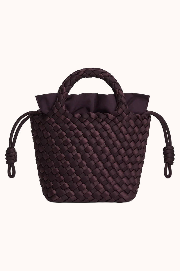 Marrea Mini Aubergine Satin Stripe