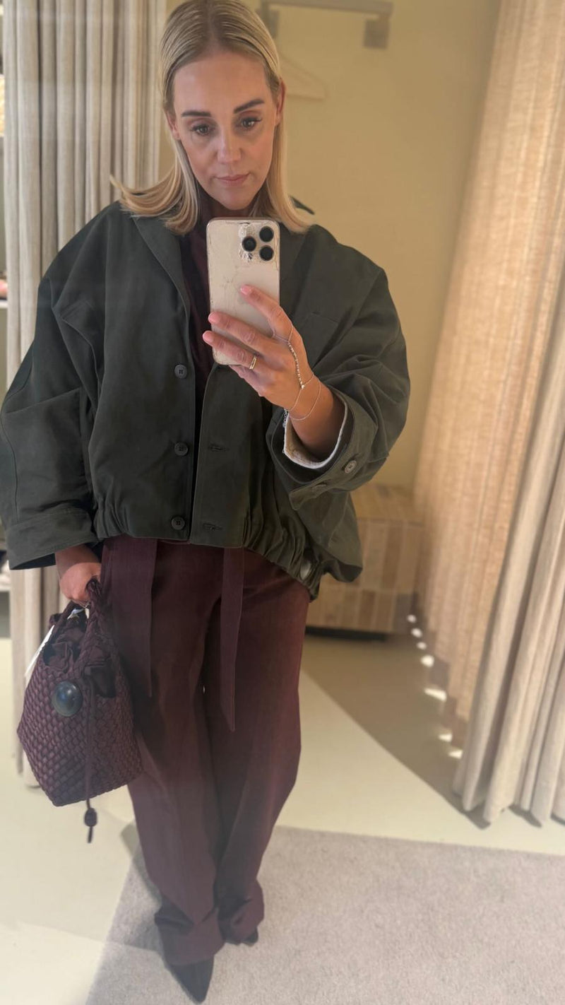 ANNA BOMBER - Groen