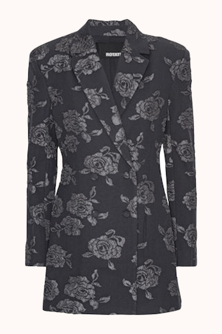 3D Flower Blazer Dress