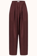 Kick Pleated Pants | Bordeaux