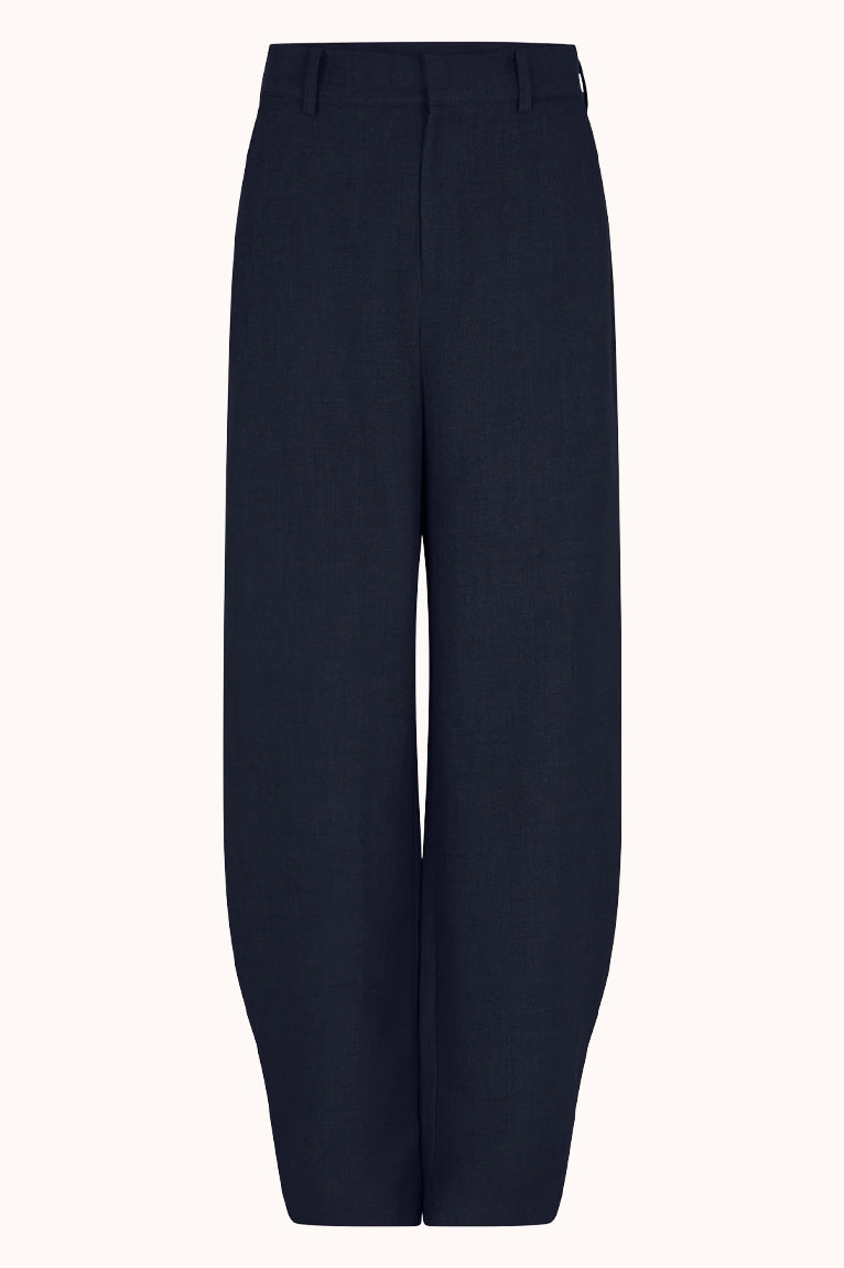 CLENDIS Tappered button detail pants night blue