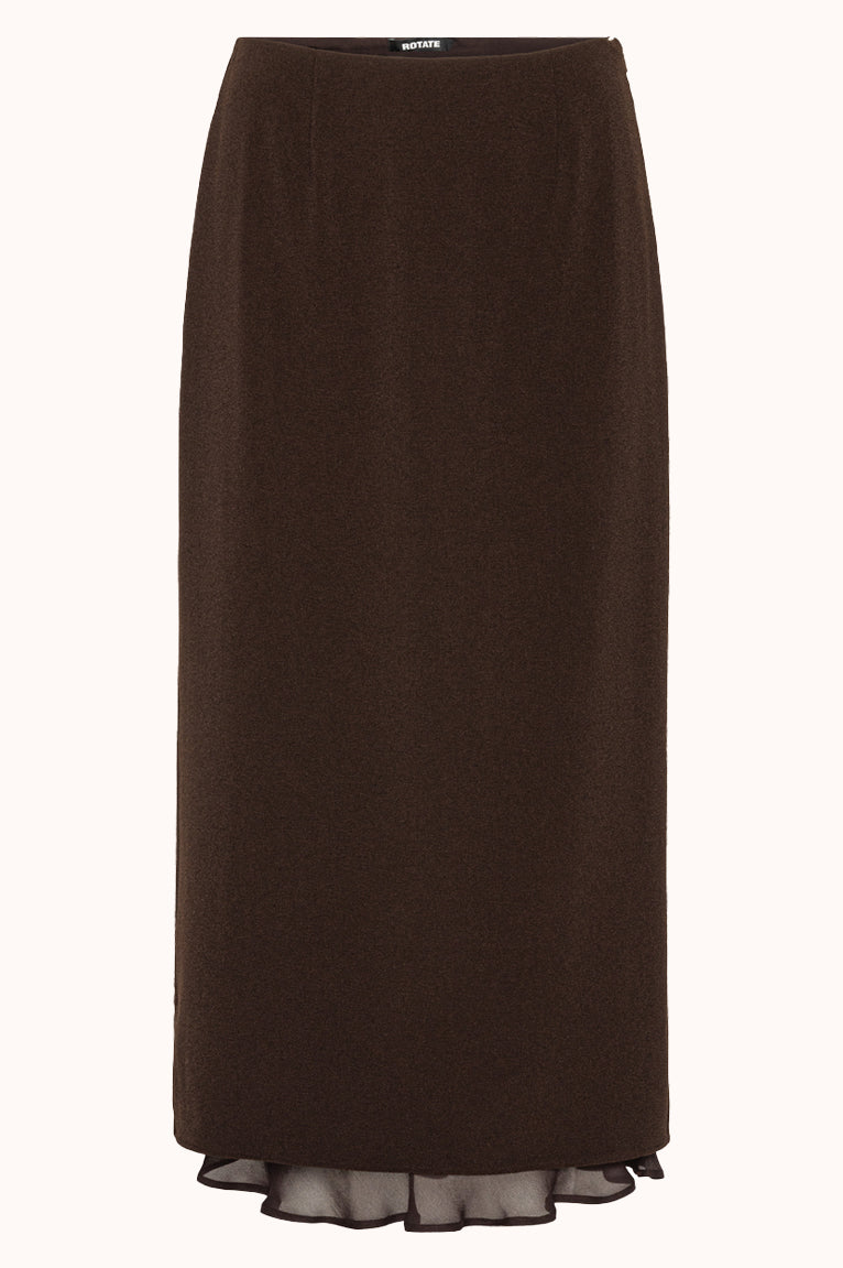 Midi Skirt W/ Two Layers