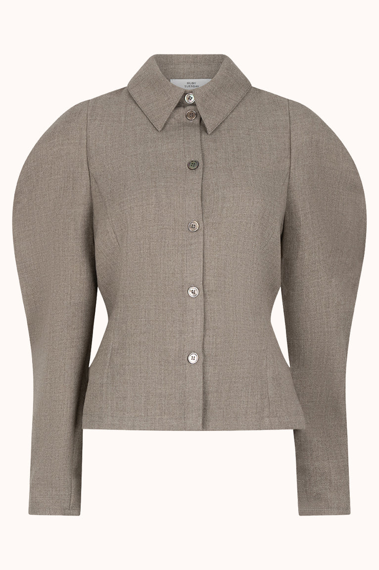 CIRISS Fitted balloon sleeve blouse