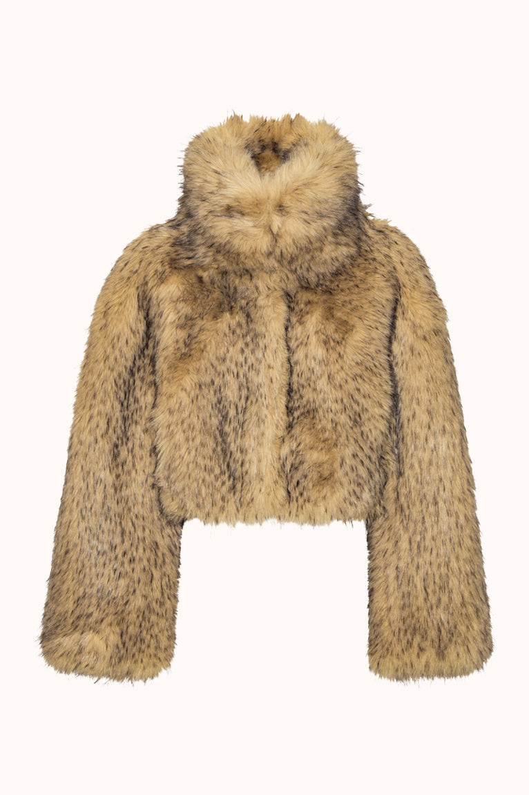 Faux Fur Crop Jacket