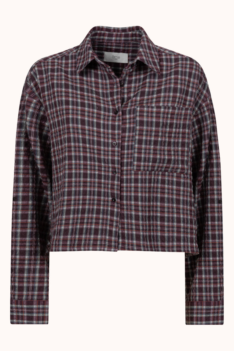 OCEAN CHECKED SHIRT - Rood dessin