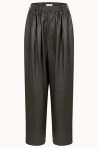 KICK PLEATED PANTS - Grijs