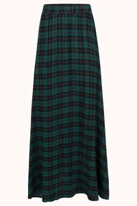 OLIVE LONG SKIRT - Groen dessin